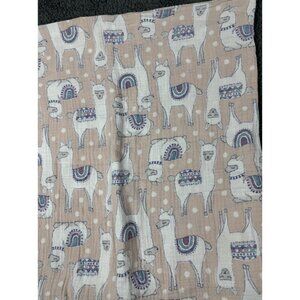 Aden Anais Classic Swaddle Blanket Pretty Llama Pink Trail Blooms Muslin Cotton
